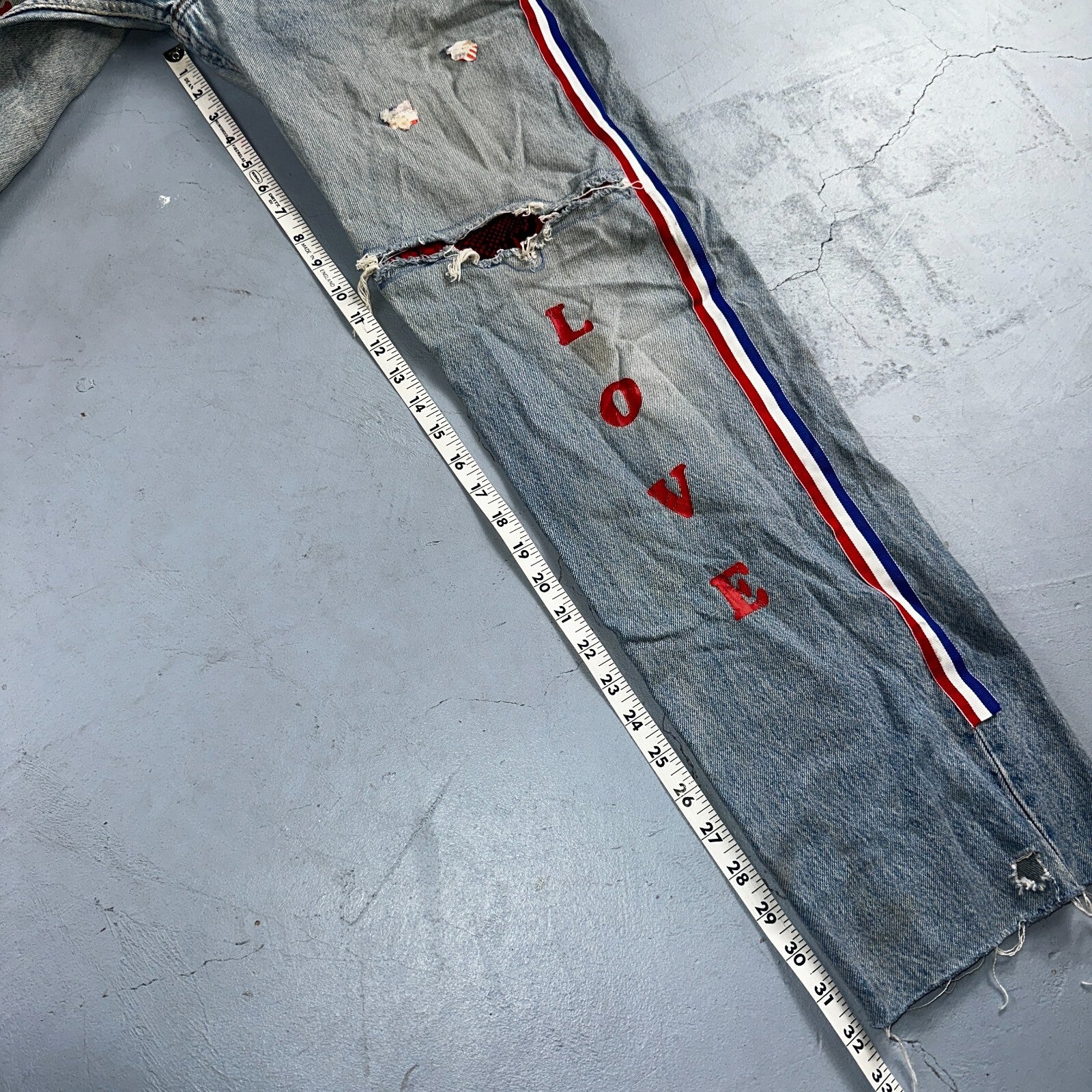 Levis 501 Vintage 90s USA XX Straight Leg Jeans Blue Custom Love 36x34 Act 33x32