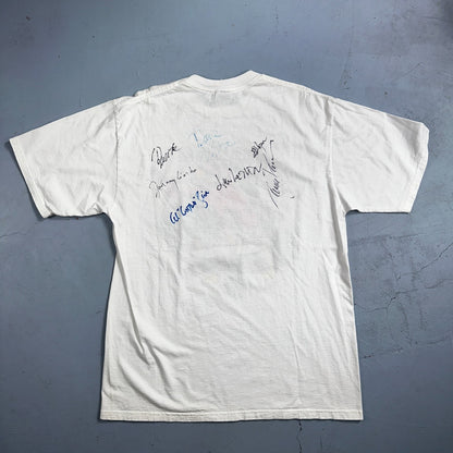 Johnny Limbo SIGNED VTG T Shirt 90s Music Band Falmingo Funny Guitar Rock Vinyl