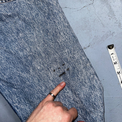 Levis 501 Vintage 90s USA XX Straight Leg Jeans Blue Light Wash 32x30 Act 30x29