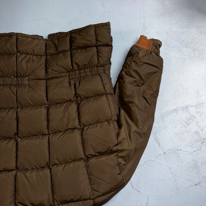 Vintage Tempco Goose Down Insulated Puffer Jacket Brown Size 14 USA 1970s 70s