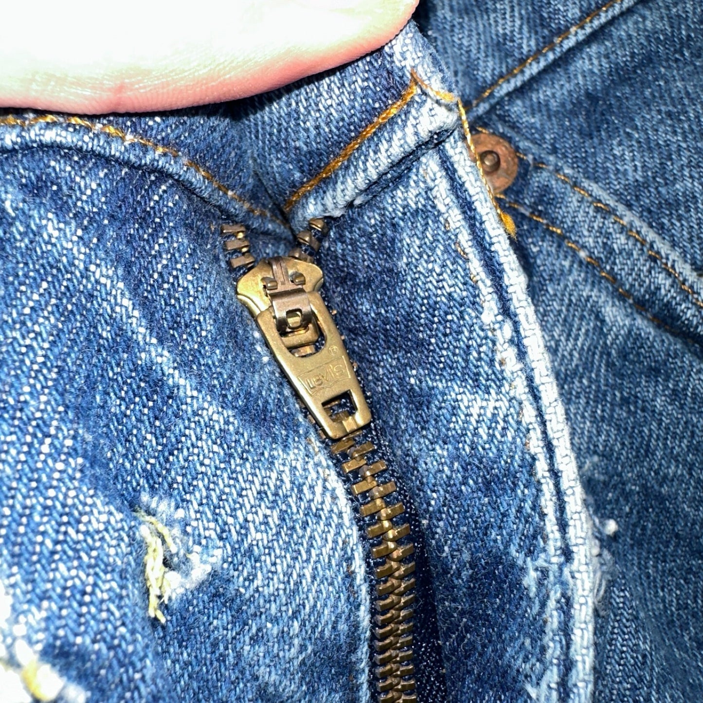 Levis 517 Vintage 80s USA Orange Tab Bootcut Flare Blue Worn Jeans Act 31x30