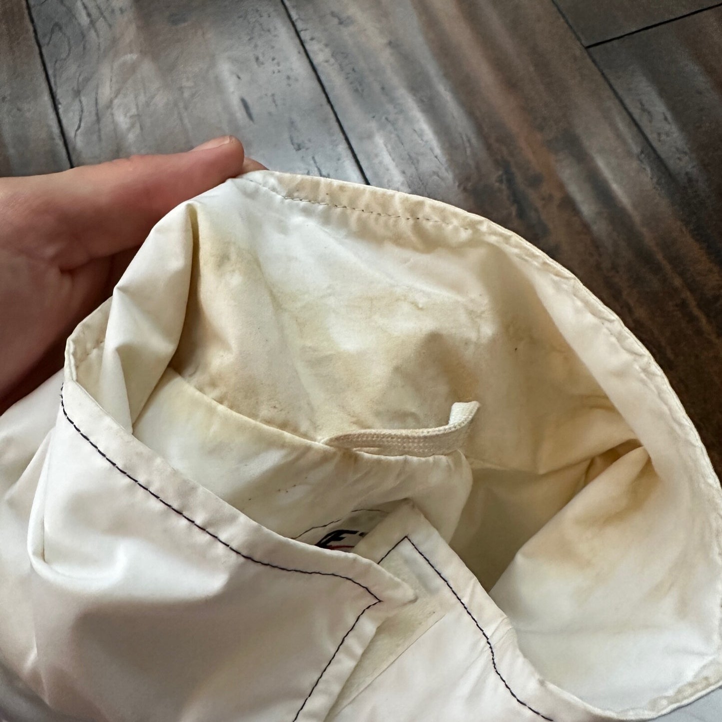 VTG Nike Jacket Mens M Windbreaker Colorblock Purple Black Big Swoosh Logo 90s