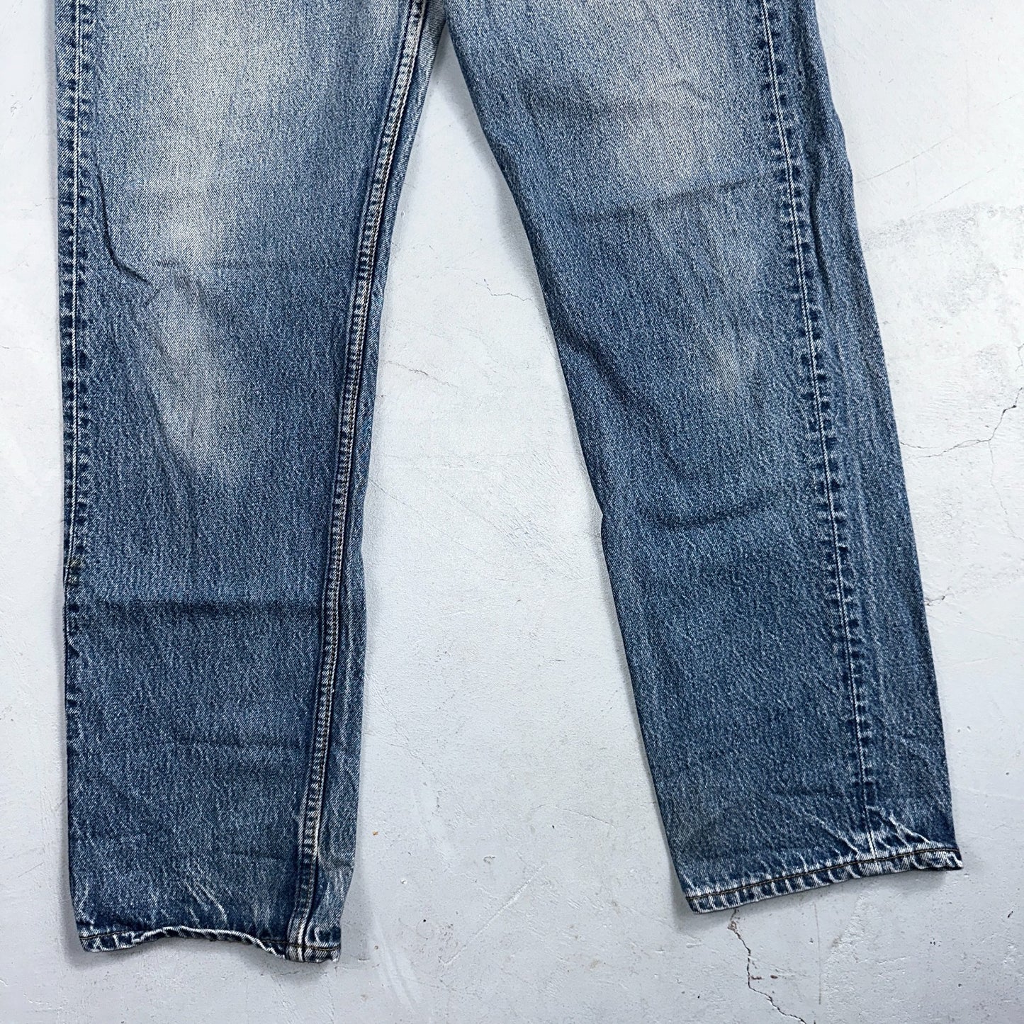 Levis 501 Vintage 90s USA XX Straight Leg Jeans Blue Light Wash 35x33 Act 32x30