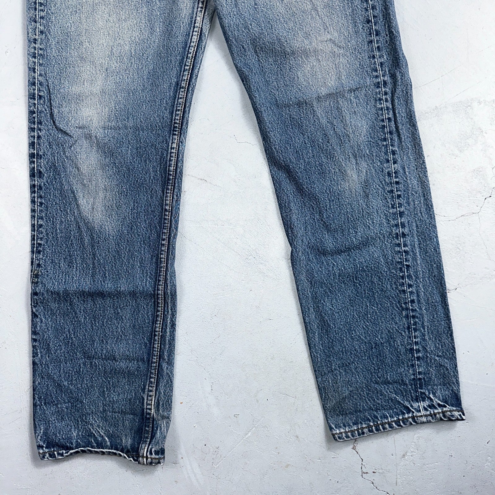 Levis 501 Vintage 90s USA XX Straight Leg Jeans Blue Light Wash 35x33 Act 32x30