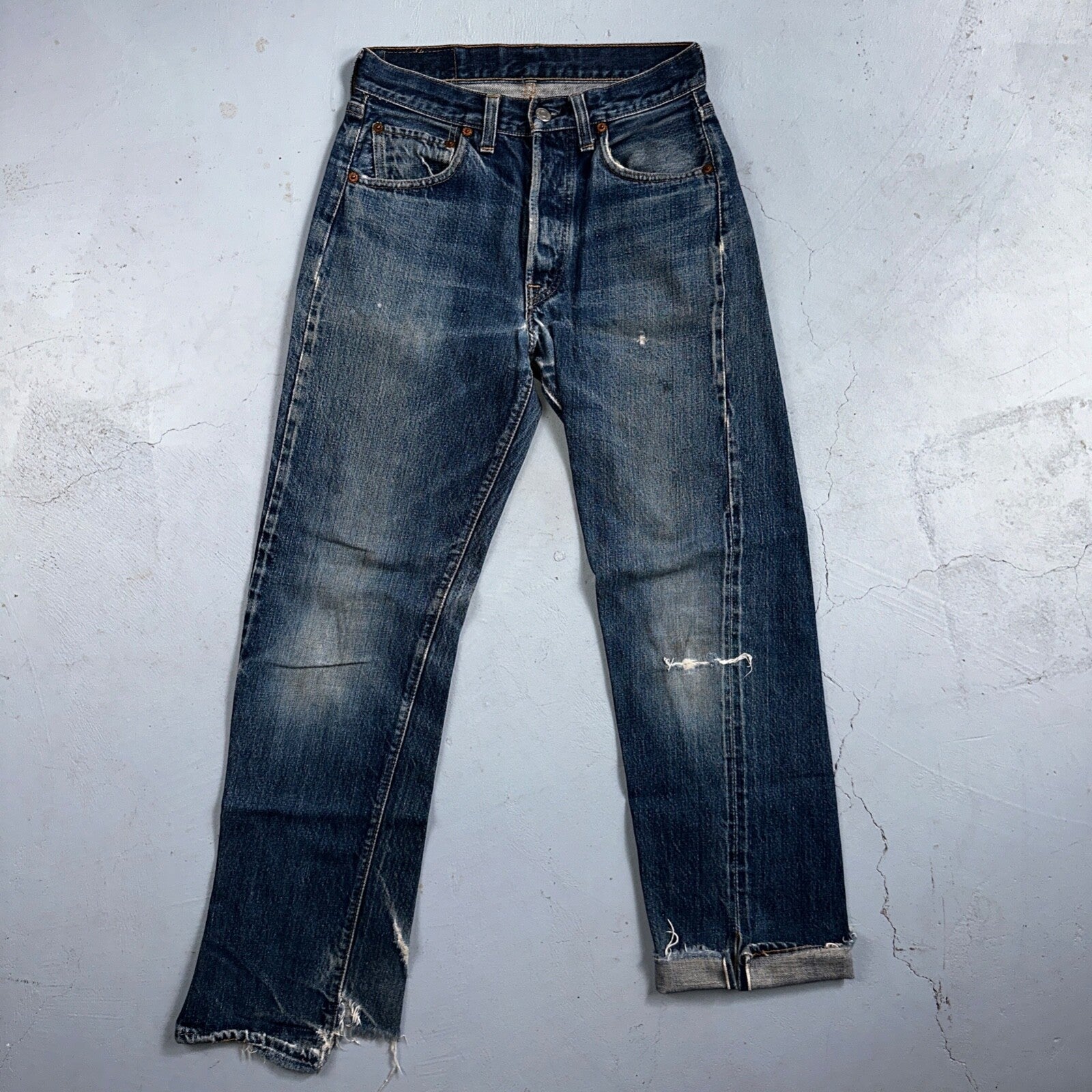 Levis 501 Big E Vintage 60s Redline Selvedge USA XX 1960s Jeans 66 Act 26x27