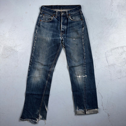 Levis 501 Big E Vintage 60s Redline Selvedge USA XX 1960s Jeans 66 Act 26x27