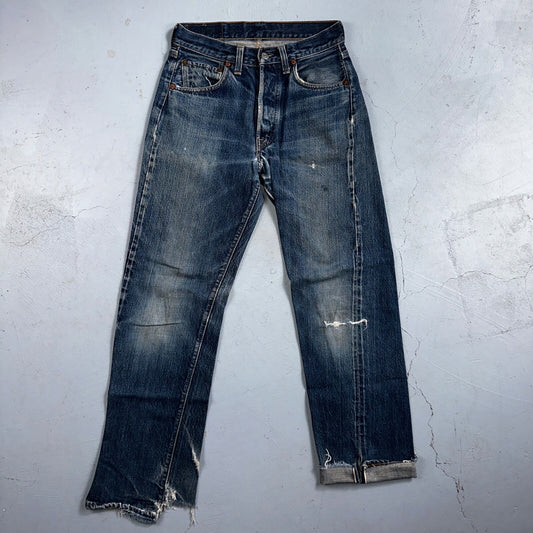 Levis 501 Big E Vintage 60s Redline Selvedge USA XX 1960s Jeans 66 Act 26x27