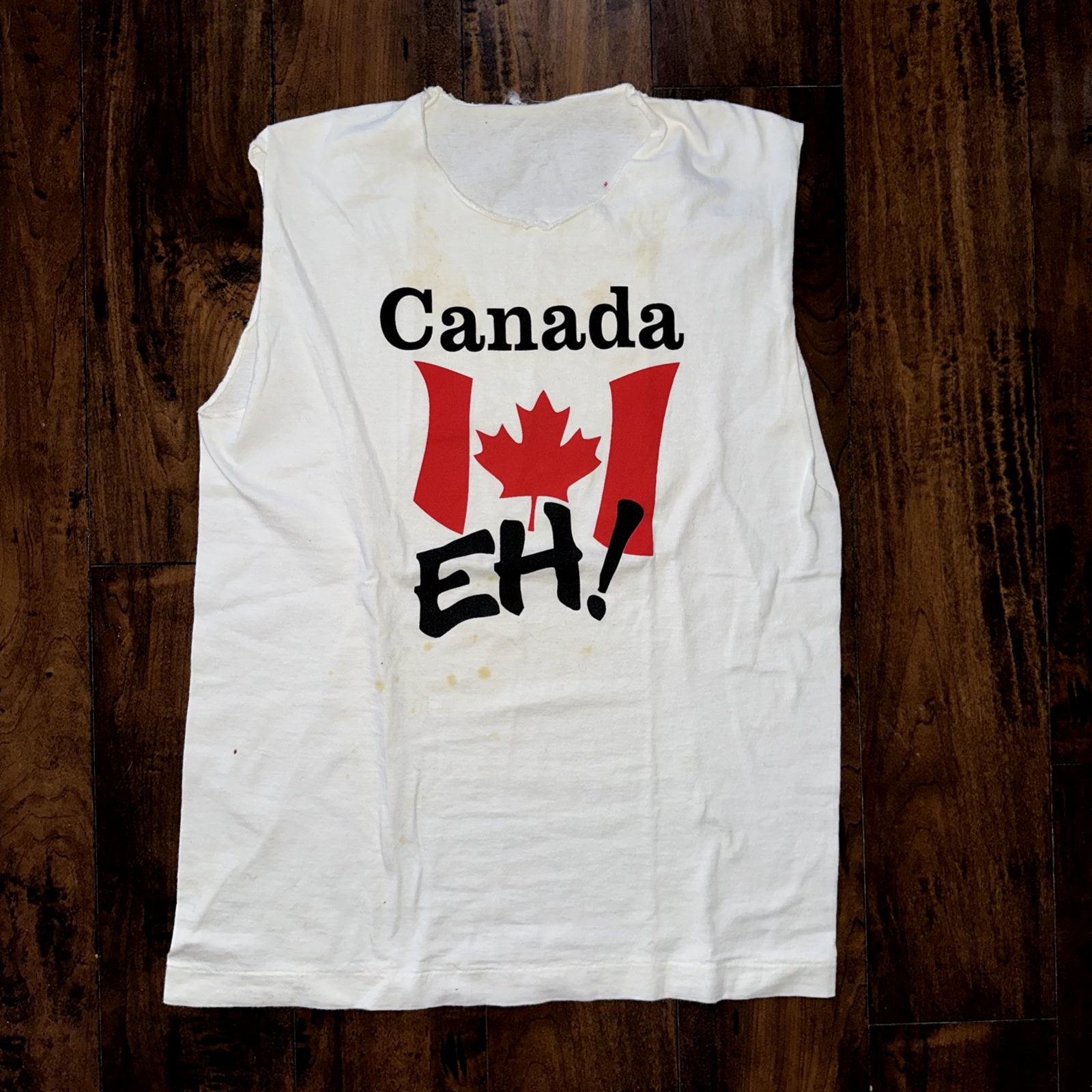 Canada Eh Single Stitch 90s Vintage T Shirt 1990s Victoria Tank Chop Rap Music