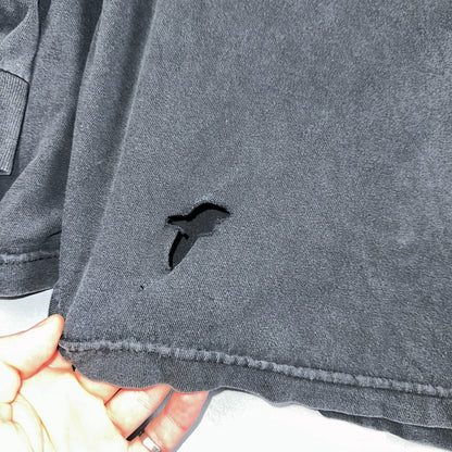 Sturgis Y2K Skulls Long Sleeve VTG T Shirt Biker Motorcycle 2008 Black Grunge