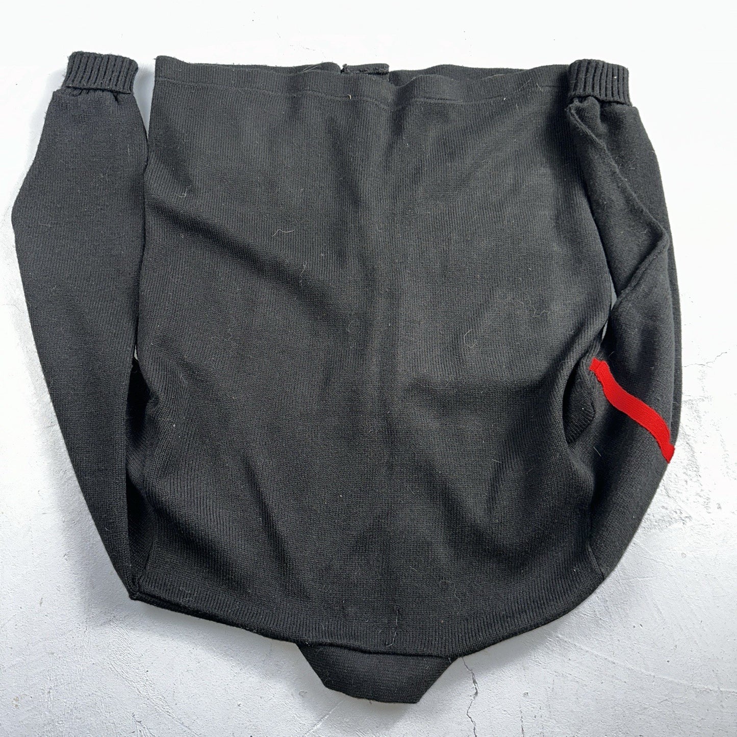 Vintage 1990s Dehen Varsity Letterman Cardigan Sweater Size 44 Black 1992 NS