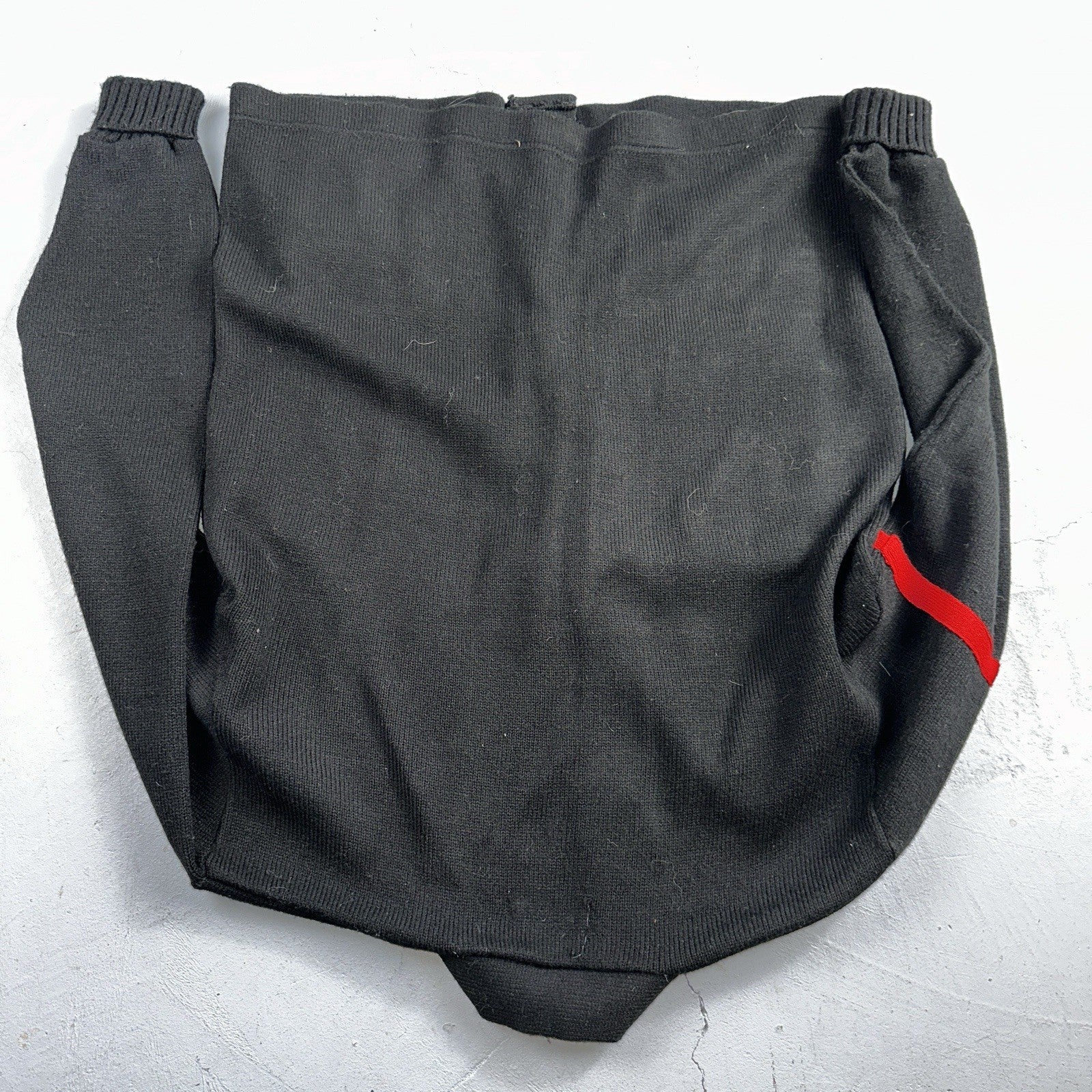 Vintage 1990s Dehen Varsity Letterman Cardigan Sweater Size 44 Black 1992 NS