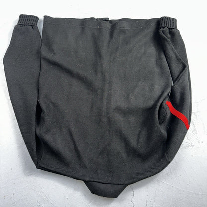 Vintage 1990s Dehen Varsity Letterman Cardigan Sweater Size 44 Black 1992 NS