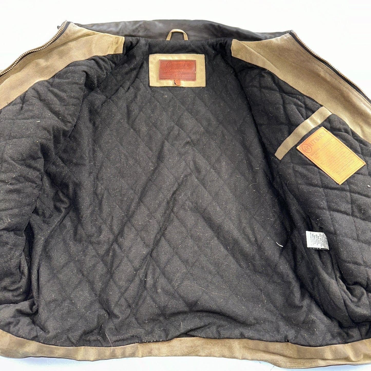 Outback Trading Waxed Canvas Fleece Lined Oilskin Jackhammer Jacket Mens XL