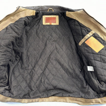 Outback Trading Waxed Canvas Fleece Lined Oilskin Jackhammer Jacket Mens XL