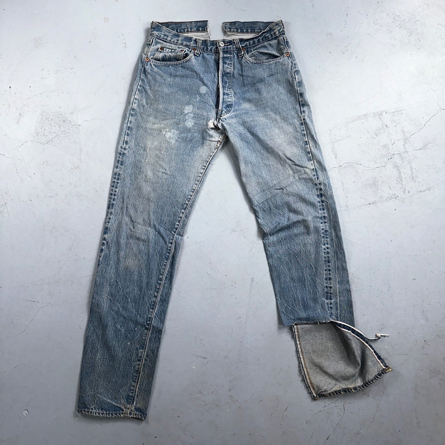 Levis 501 Vintage 80s Redline Selvedge USA XX Jeans Light Wash 32x34 Boot Cut