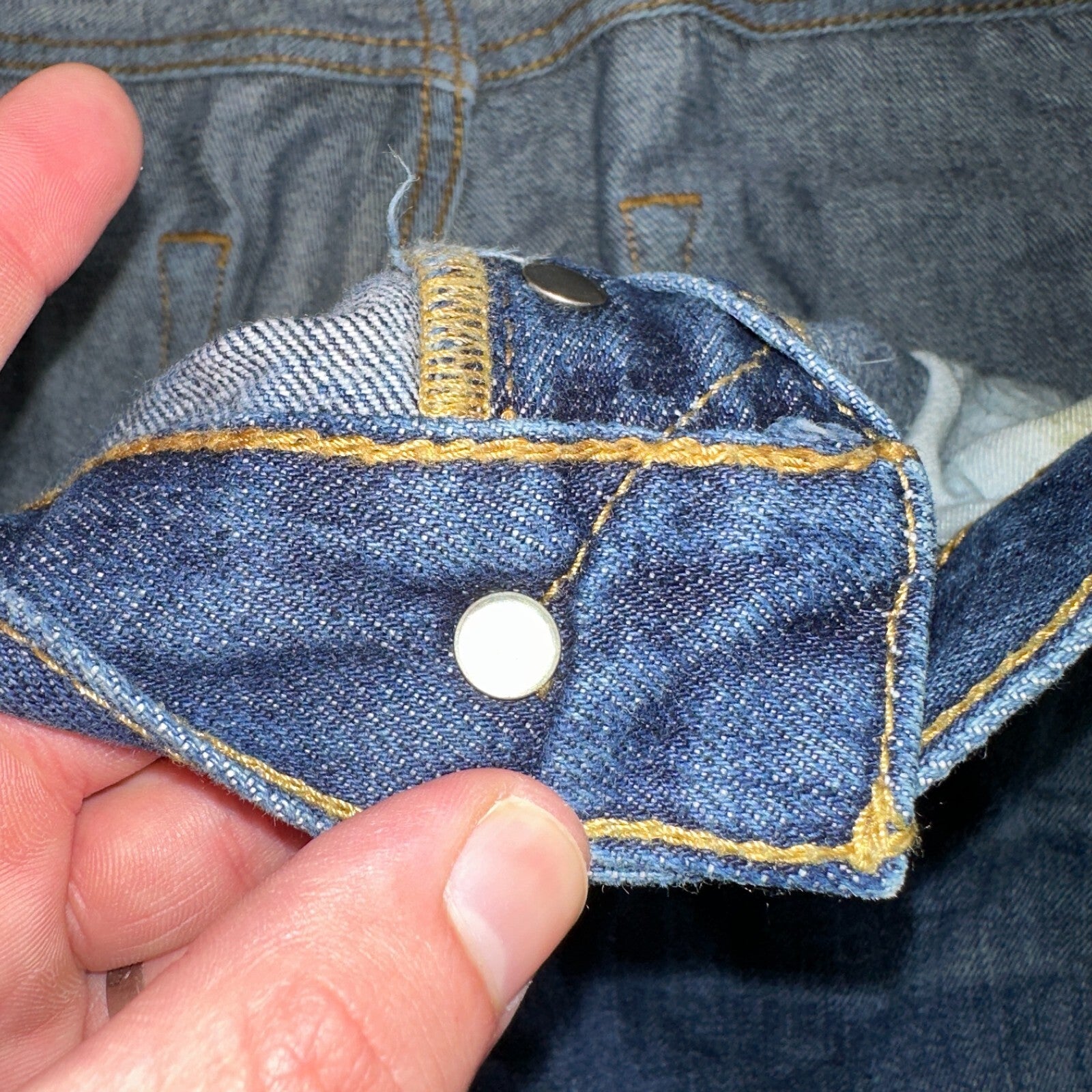 Levis 501 Y2K XX Straight Leg Jeans Blue VTG Dark Wash 40x32 Act 40x31