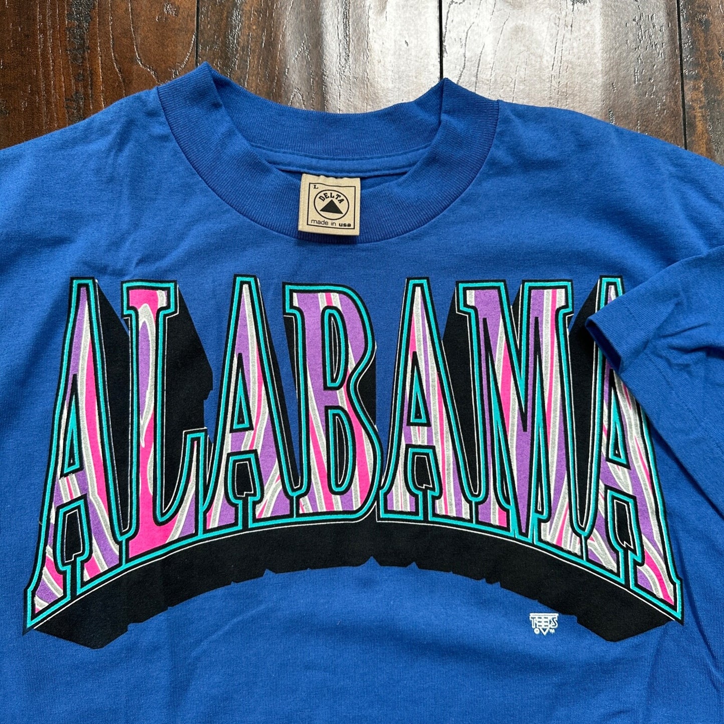 Alabama VTG T Shirt Band Rock Travel USA Delta Country Music Blue Single Stitch