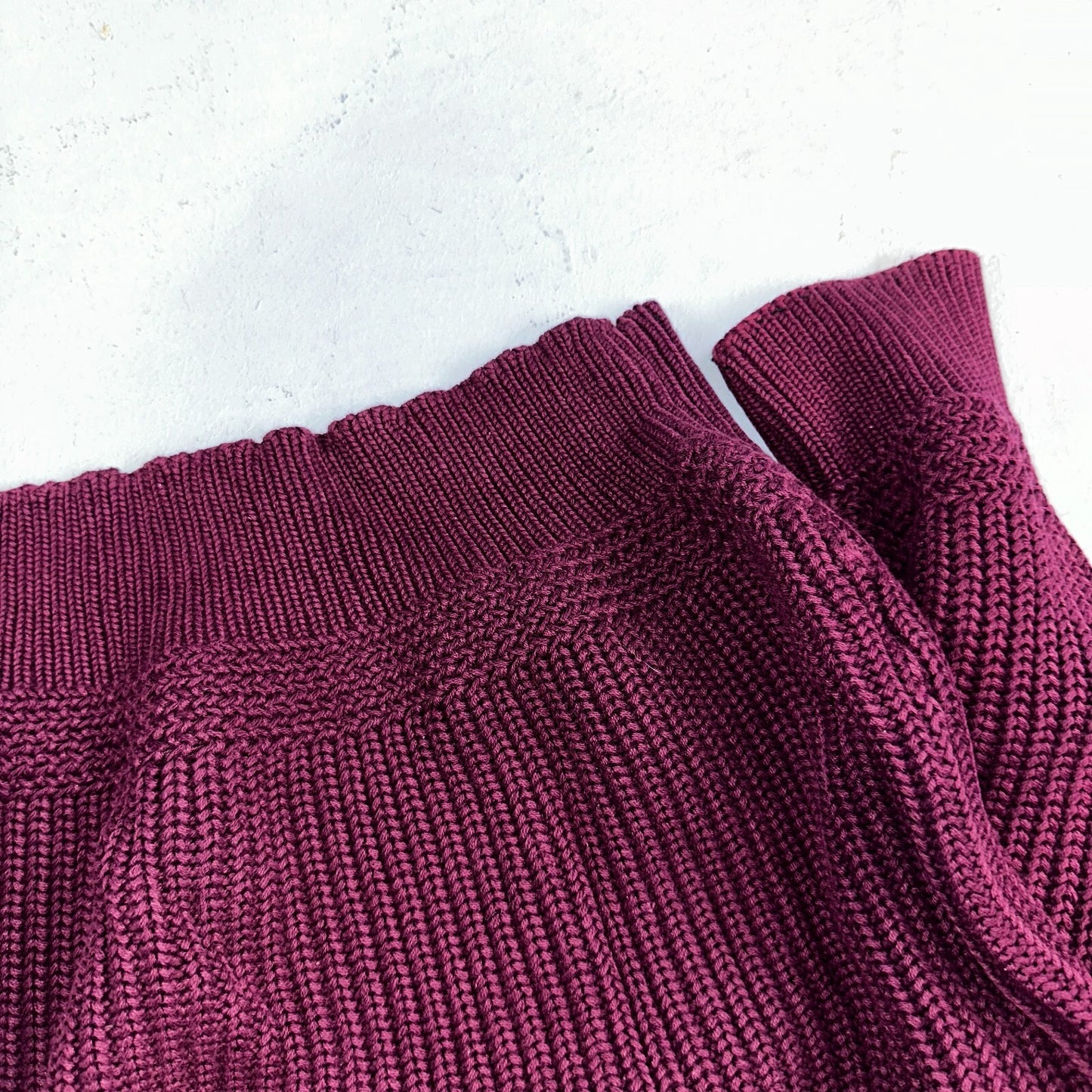 Eddie Bauer VTG 80s Sweater Mens Large Maroon Knit Henley Pullover Outdoor