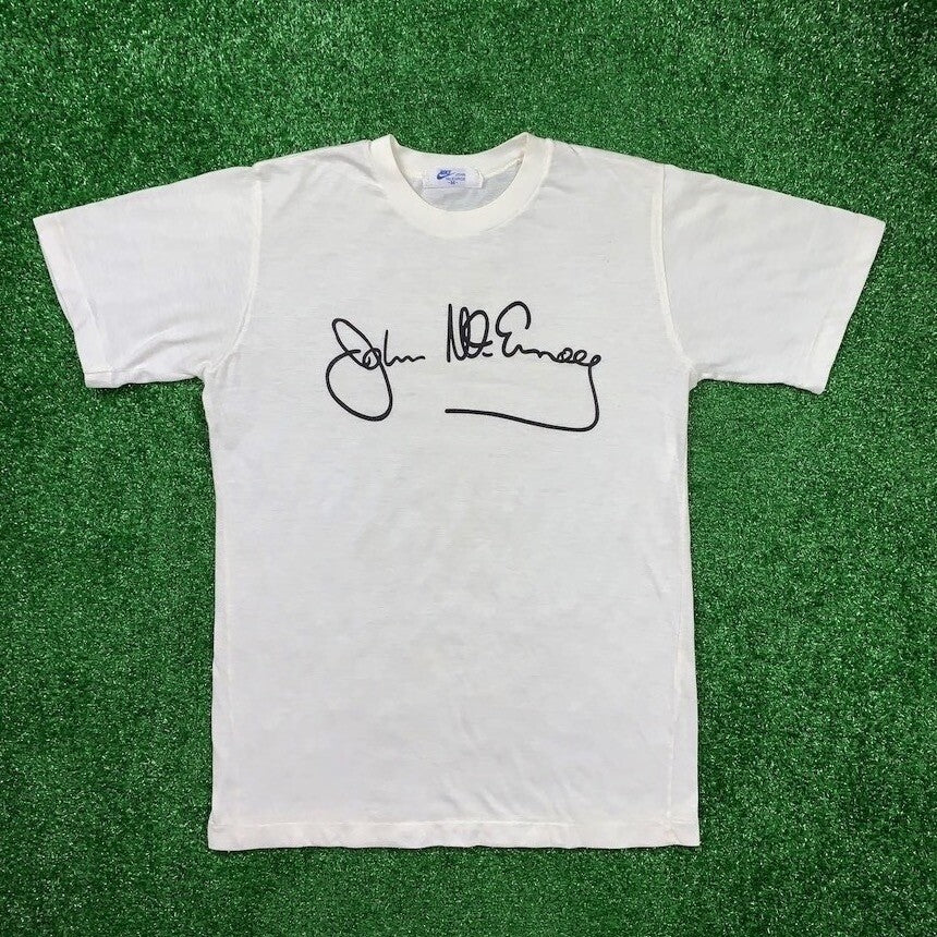 Nike Vintage T Shirt USA Rare Challenge Court John McEnroe Tennis OG 80s Japan