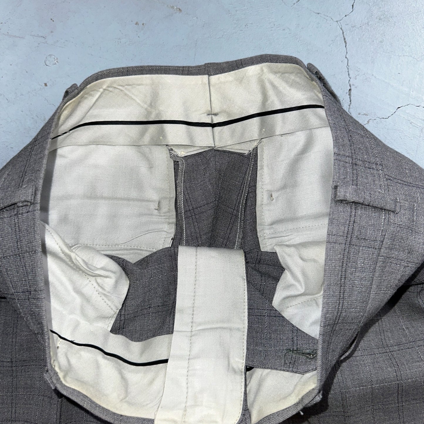 VTG Mens 2 PC Suit 38 Jacket Coat Pants Gray Rockabilly 60s 1960s Petrocelli