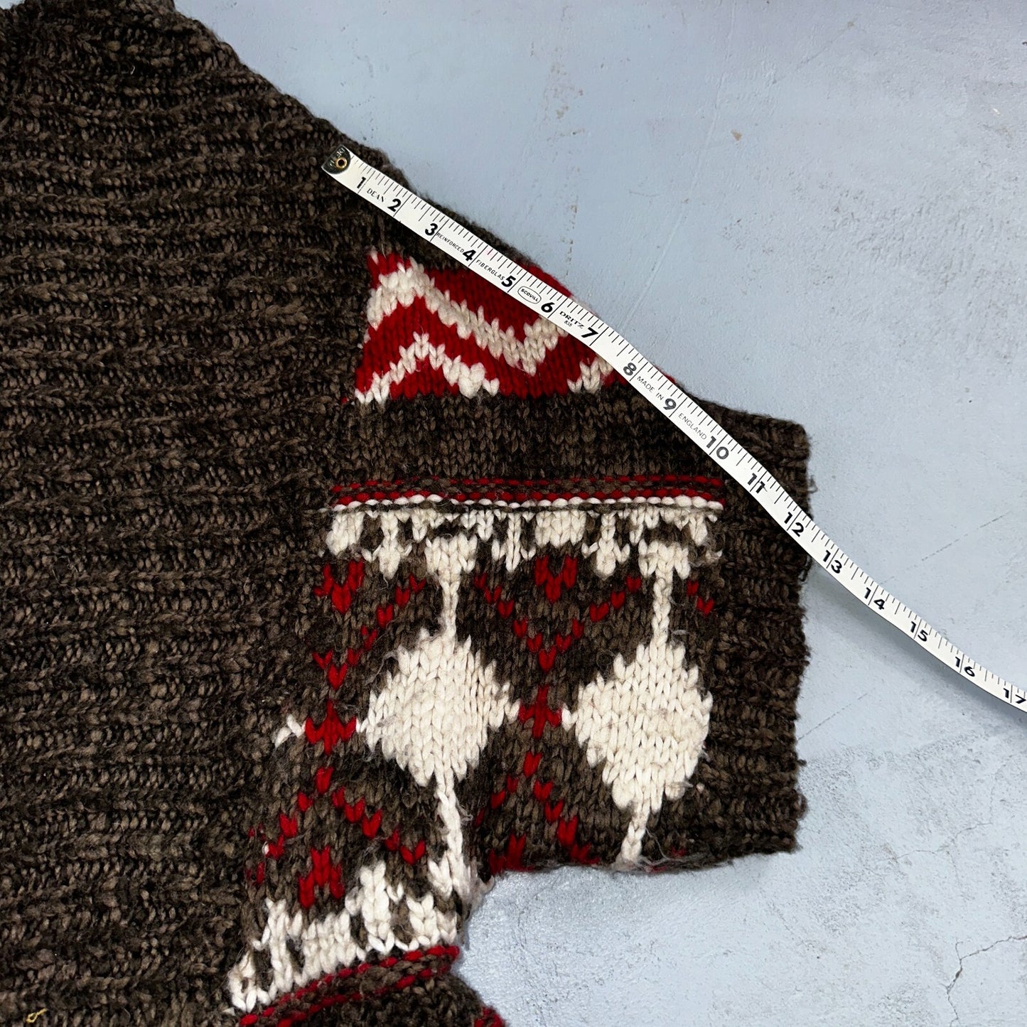 Abercrombie & Fitch VTG Womens Open Front Boho Sweater Cardigan Aztez Small Y2K