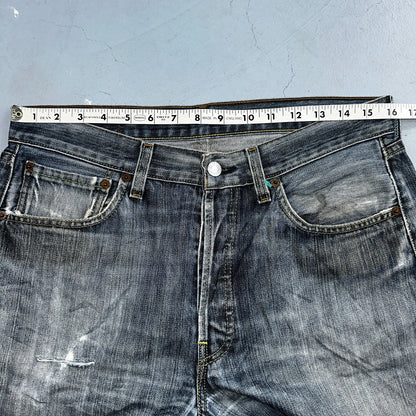 Levis 501 Vintage Y2K XX Straight Leg Jeans Blue Med Wash 33x30 Act 32x28