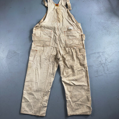 Ben Davis Vintage 60s Yellow Tag Canvas Overalls Pants Union 1960s USA Thrashed