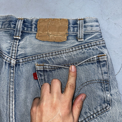 Levis 501 Vintage 80s USA XX Straight Leg Jeans 32x31 Thrashed Wash Act 30x26