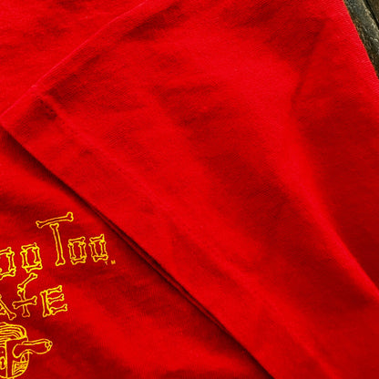 Voo Dog Too Cafe Oregon Vintage T Shirt LA Single Stitch Delta USA 90s Food