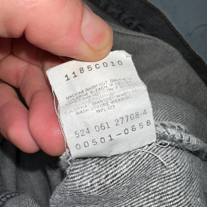 Levis 501 Vintage 90s USA XX Straight Leg Jeans Gray Light Wash 38x30 Act 36x29