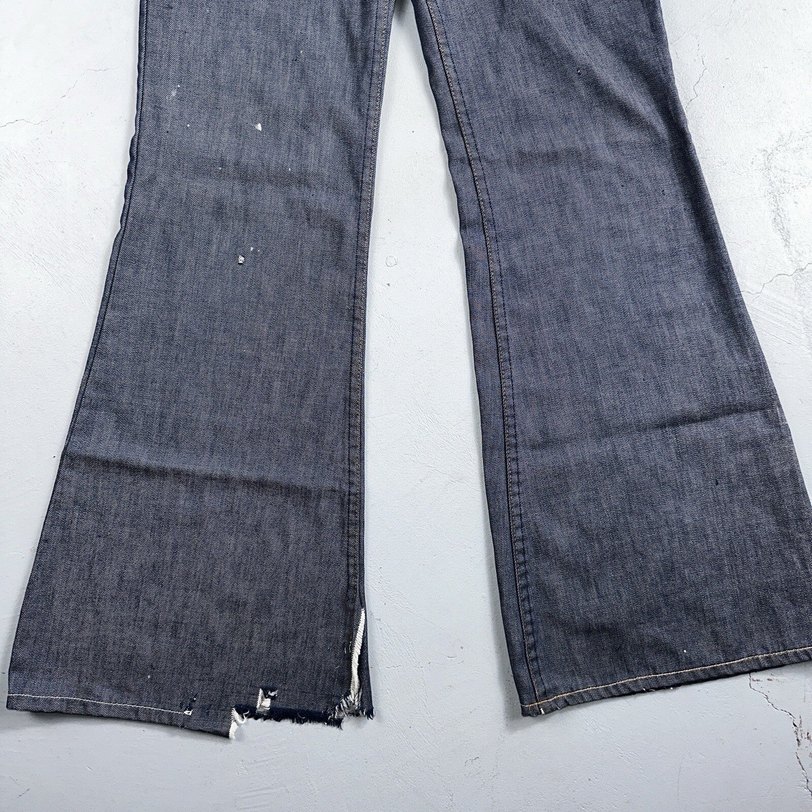 Levis 684 Orange Tab VTG Big Bell Dark Wash Bell Bottom Flare Jeans Sz 29x32