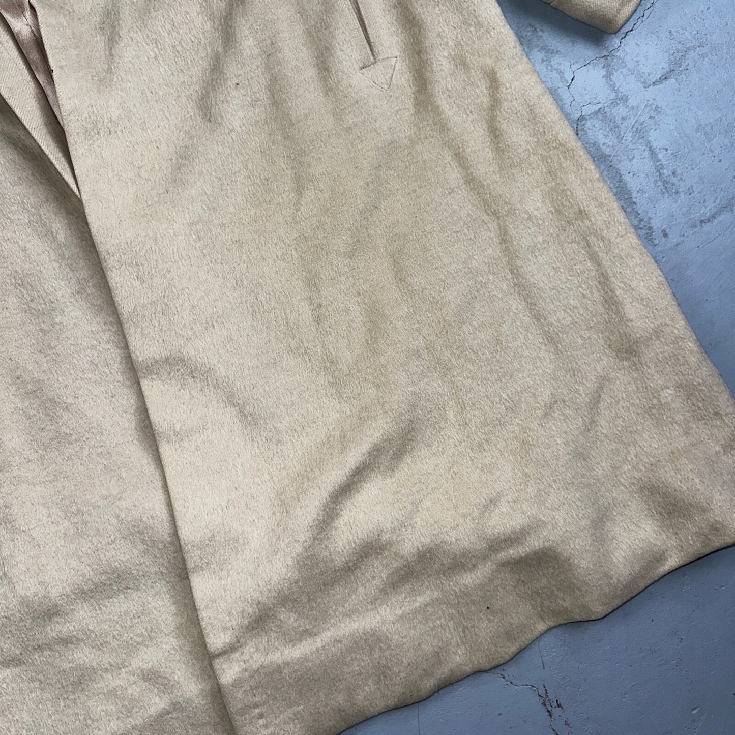 VTG 60s Forstman Beige Penny Lane Pure Wool Harol Crest California Rockabilly