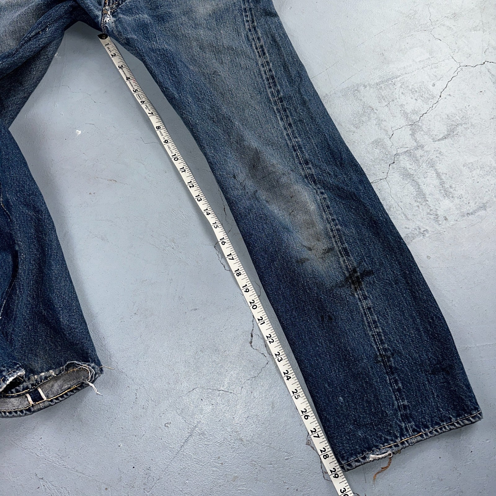 Levis 501 XX Big E Vintage 50s Redline Selvedge USA XX Reworked Jeans 29x29