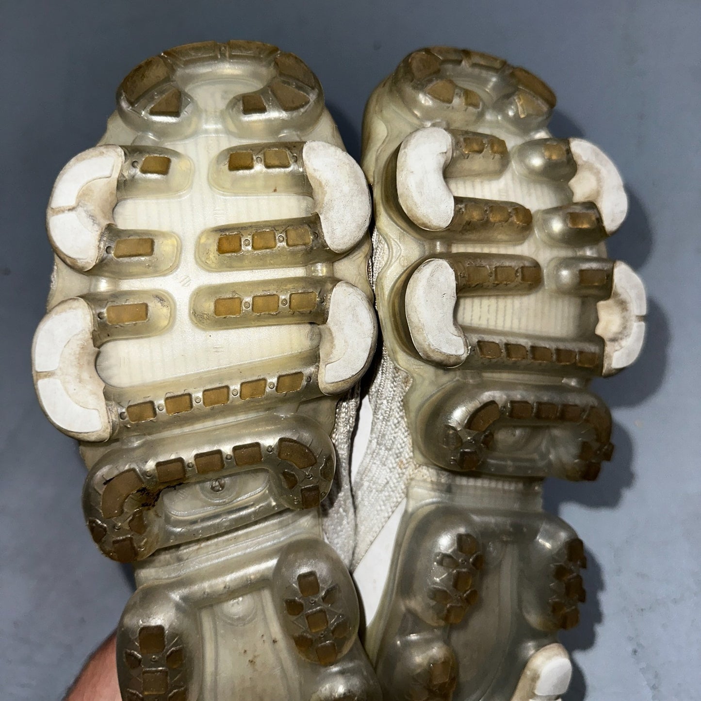 Nike Air VaporMax Flyknit 3 Pure Platinum - Mens Sz 9 - Running White Shoes