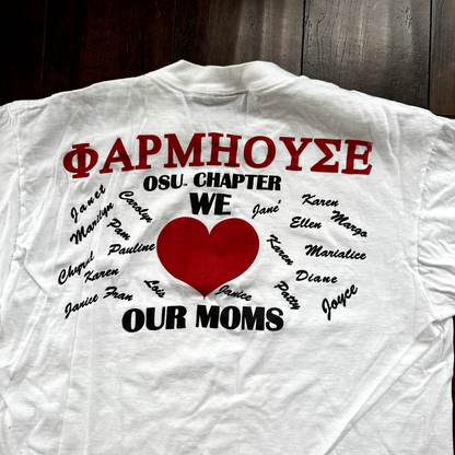 Oneita MOM Vintage T Shirt 1993 90s USA Weekend Love Heart Moms Future