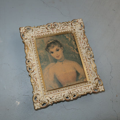 Vintage Garden Party Parisian Lady Print by Cydney Grossman 1950's Art Cute