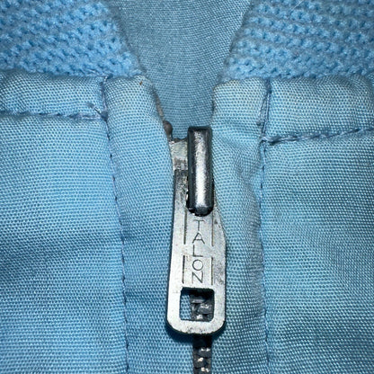 Vintage JC Penneys 70s Derby Jacket Sports USA Baby Blue Talon Bomber Large