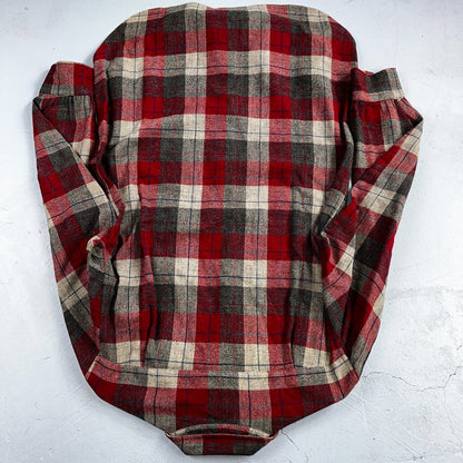 Pendleton VTG Burnside Shirt Plaid 100% Wool Button Down Size M Plaid 1950s Camp