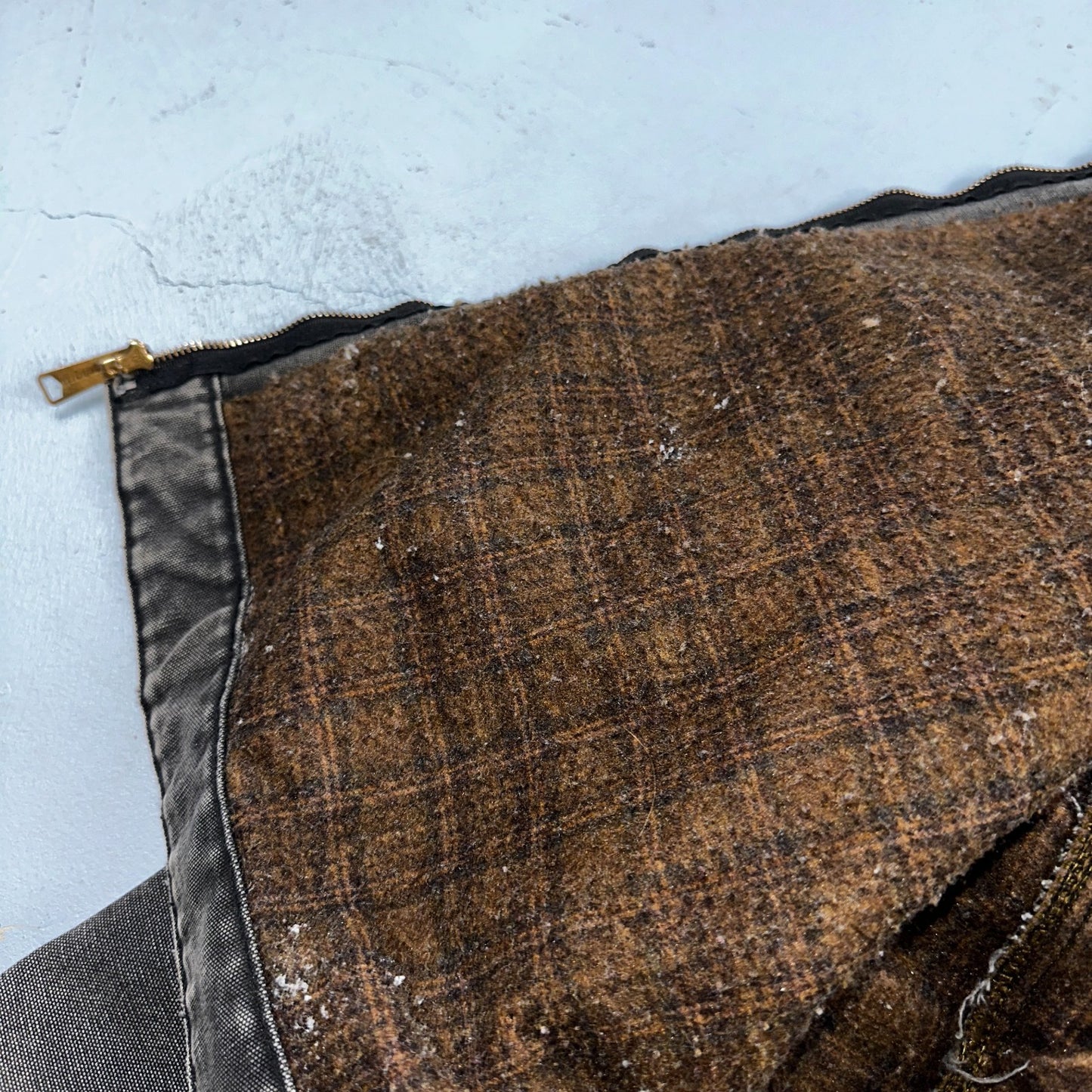 Carhartt VTG Detroit Jacket Men's 2XL Lined Blanket Workwear J97 BLK Thrashed