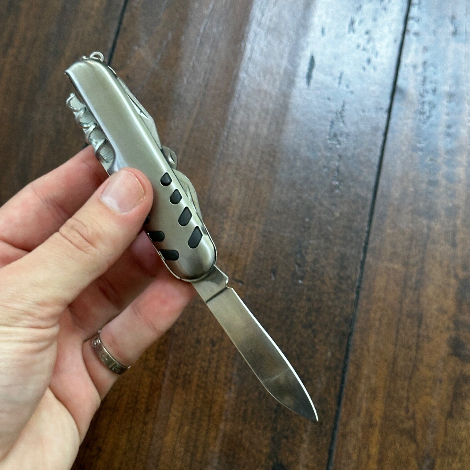 VINTAGE MYRON SWISS STYLE FOLDING MULTI TOOL POCKET KNIFE SOFT TEST INC