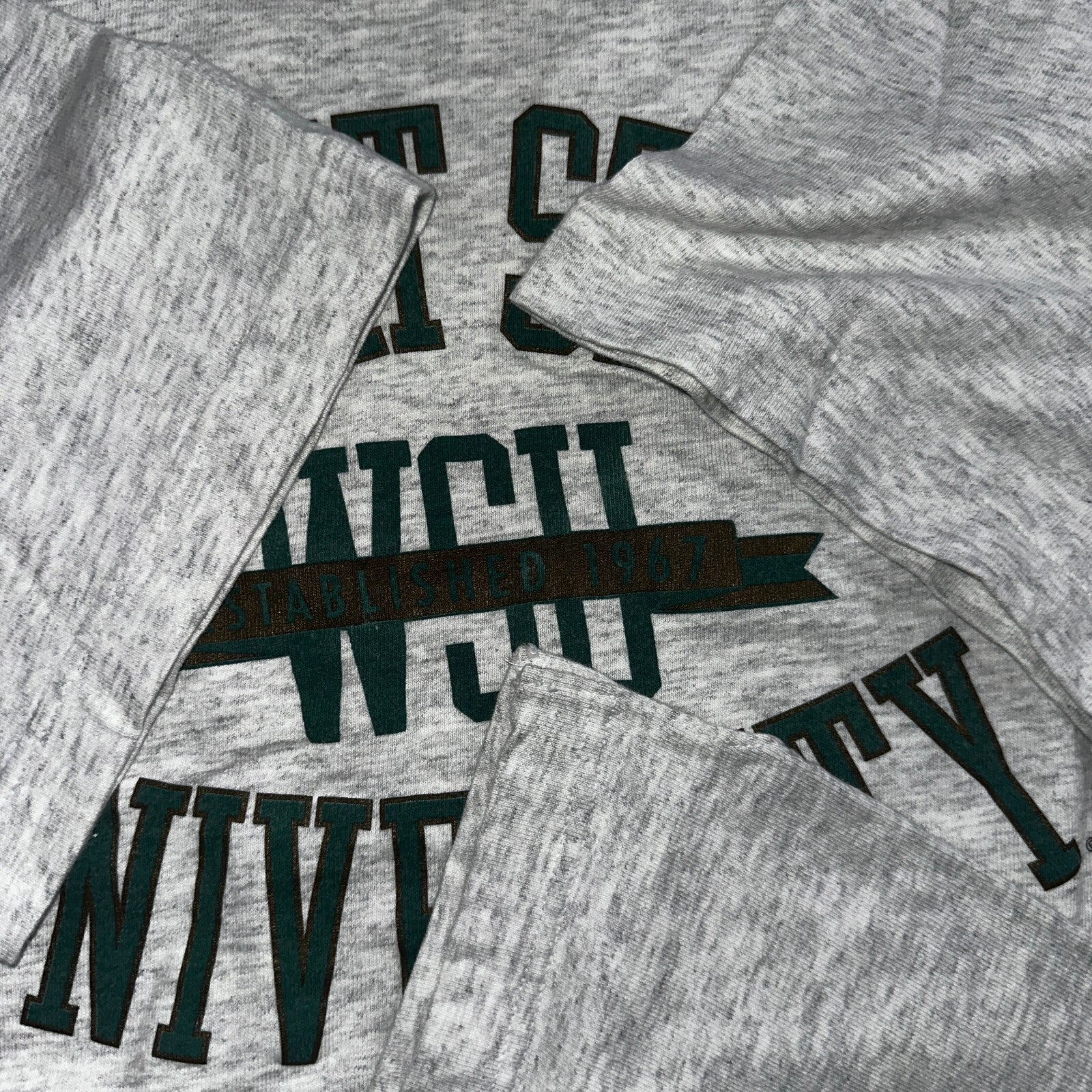 Wright State University XL VTG T Shirt WSU College School USA Gray Graphic Tee