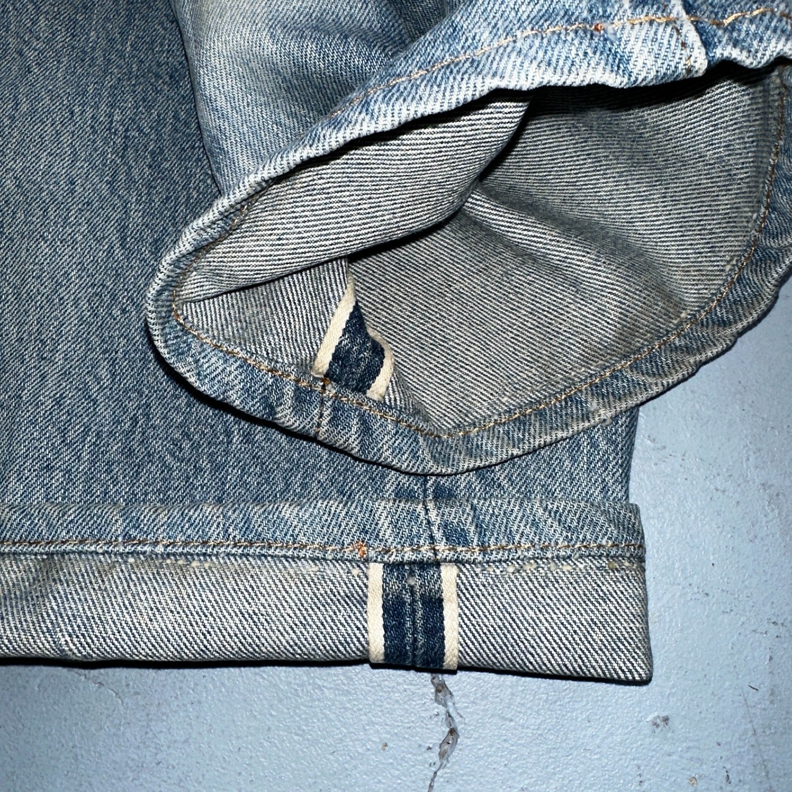 Levis 501 Vintage 80s Redline Selvedge USA XX Jeans Light Wash 29x34 Act 27x28