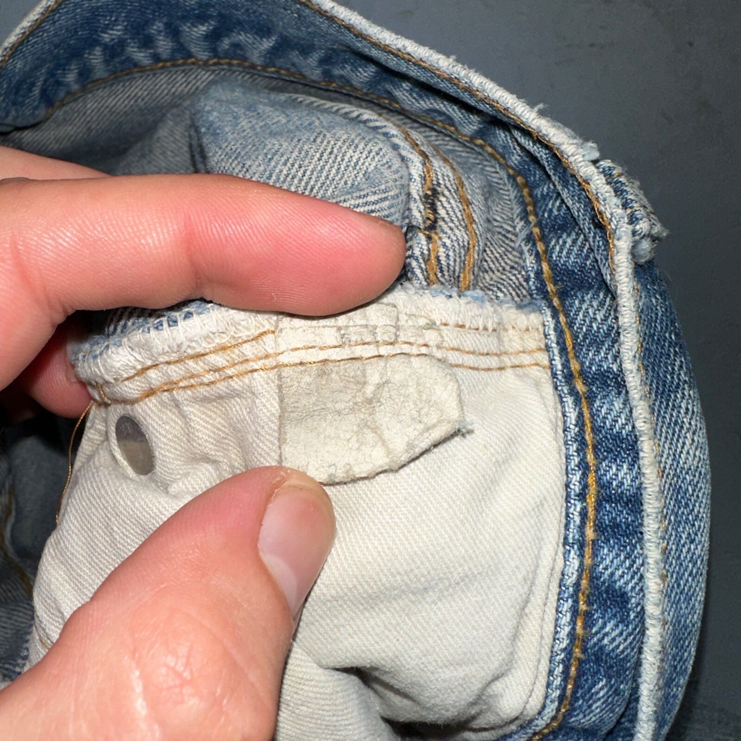 Levis 501 VTG 70s SS Redline Selvedge Jeans XX Thrashed Ripped Act 29x29