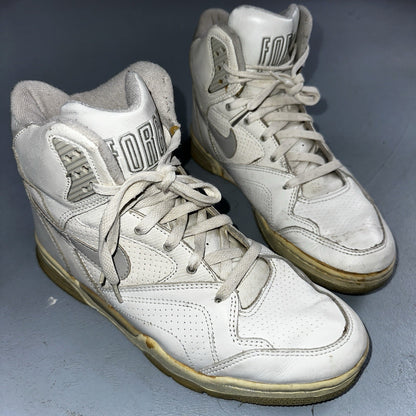 Nike Vintage 1990 Air Delta Force High Great Condition Men’s 8.5 Rare 90s White