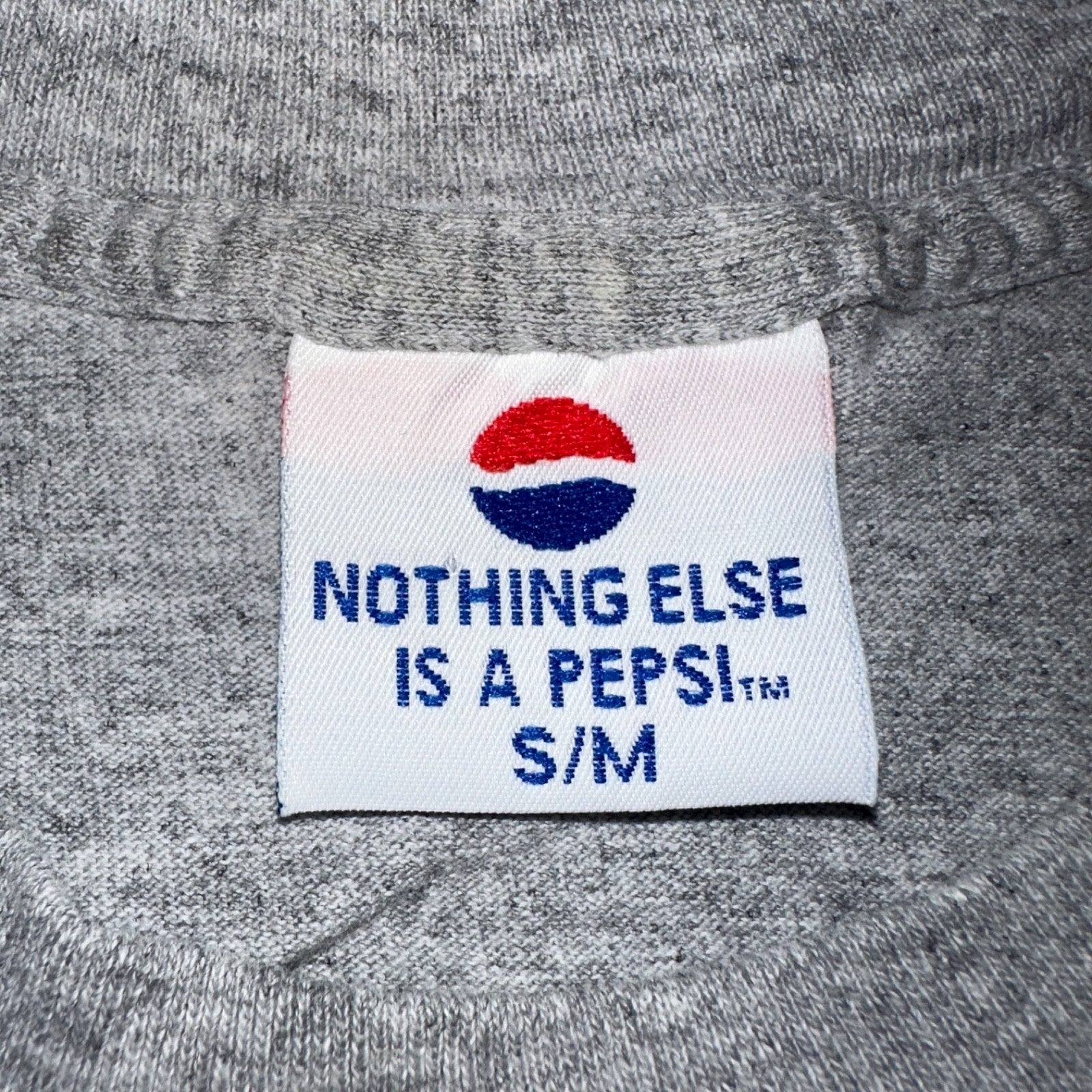 Pepsi Generation Like Nothing Else VTG T Shirt 90s Single Stitch Gray Soda Drink