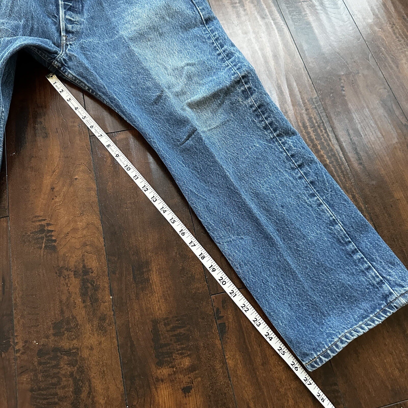 Vintage Y2K 90s Levis 501 XX Button Fly Light Wash 40x30 Jeans Act 36x26