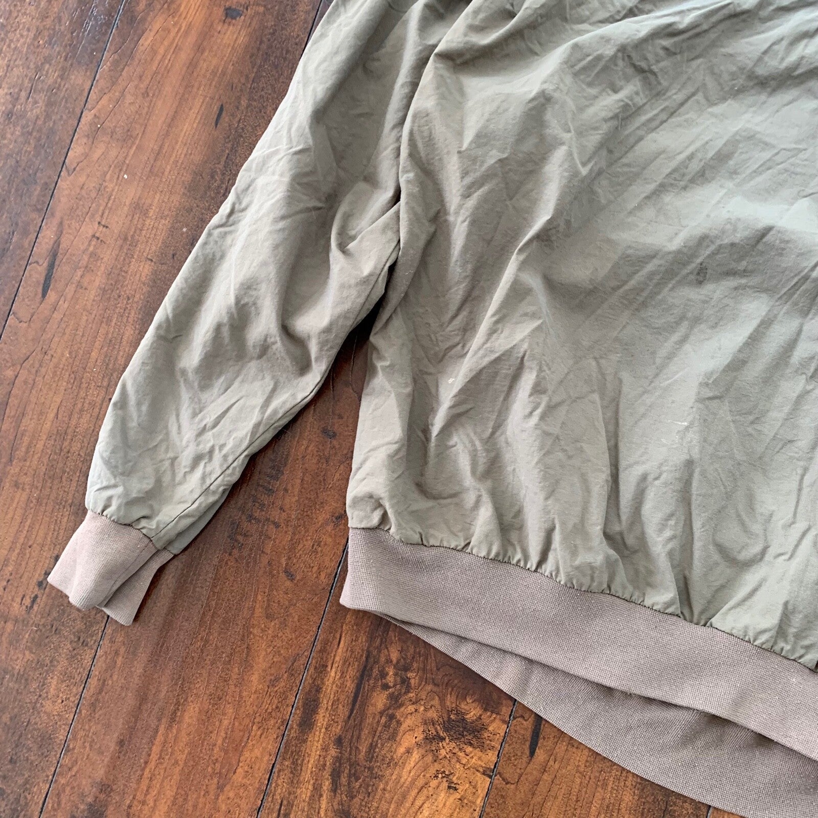 Nike Thunder Tan Golf Jacket Retail Vintage Nylon Pullover Windbreaker Y2K  1