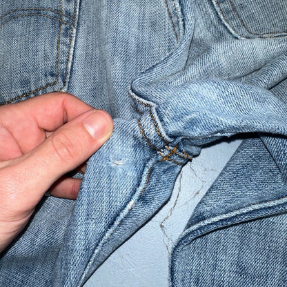 Levis 501 Vintage Y2K XX Straight Leg Jeans Blue Light Wash 34x34 Act 33x32