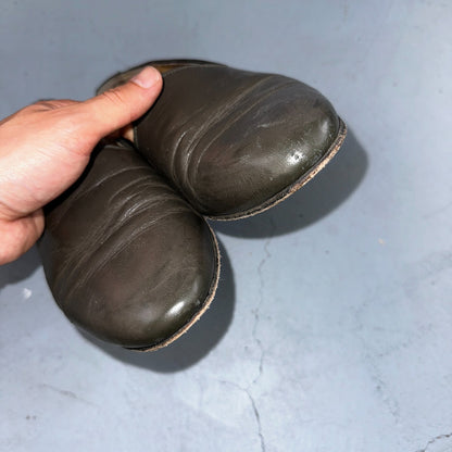 Giorgio Brutini Men Crawley Kidskin Leather Slip On Pump Loafer Gray 8.5 BLEMISH