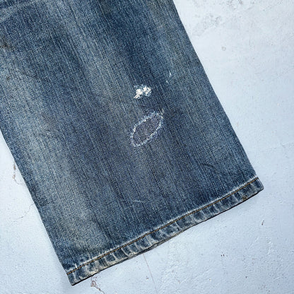 Levis 501 Vintage Y2K XX Straight Leg Jeans Blue Med Wash 36x30 Act 35x29